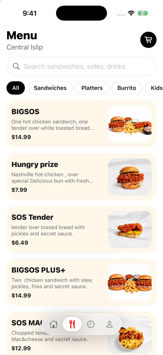 ChickSOS screen 2